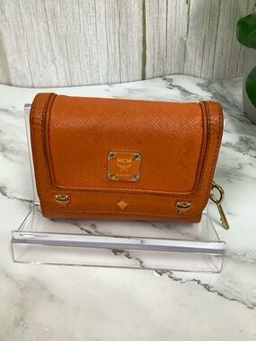 MCM | Bags | Mcm Orange Mini Crossbody Bag | Poshmark